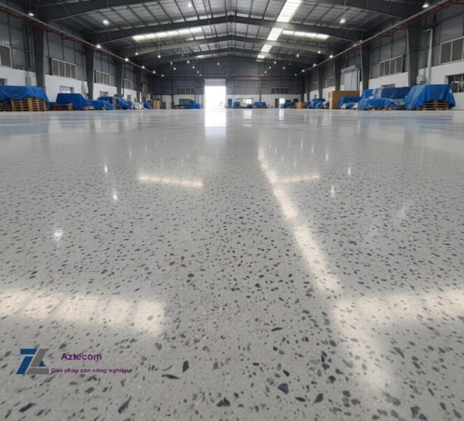 Mài tăng cứng sàn bê tông. Những điều cần lưu ý