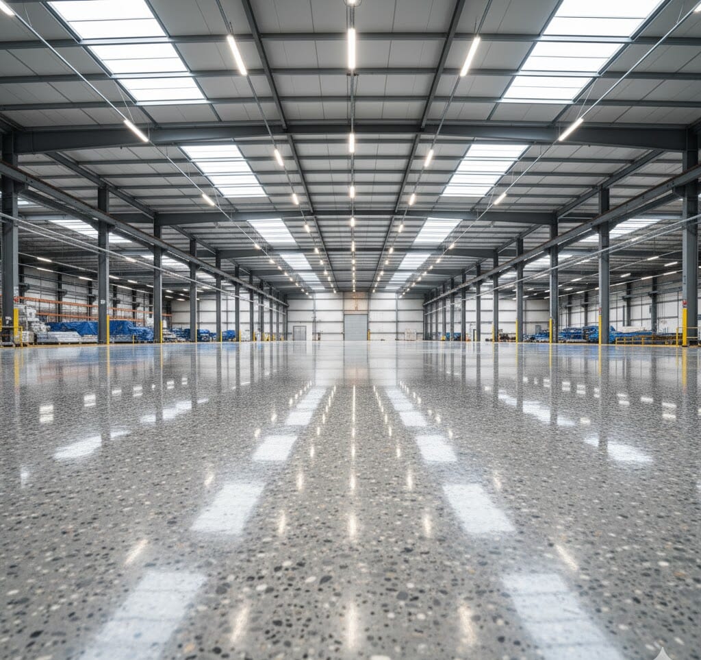 Phân biệt sự khác nhau giữa mài nền đánh bóng và tăng cứng nền bê tông.